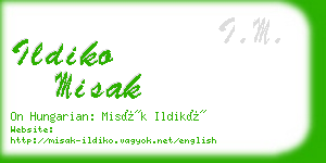 ildiko misak business card